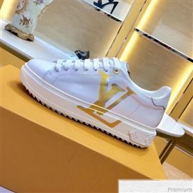 Louis Vuitton Time Out LV Sneaker 1A4VV8 White/Gold 2019 (SIYA-9030850)