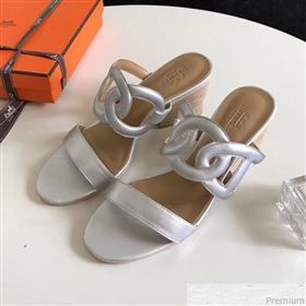 Hermes Peace Sandals Silver 2018 (ALZ-9030858)