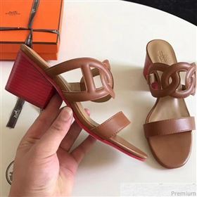 Hermes Peace Sandals Brown 2018 (ALZ-9030857)