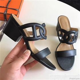 Hermes Peace Sandals Black 2018 (ALZ-9030856)