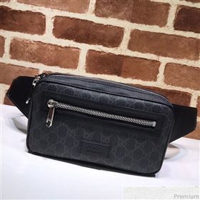 Gucci Soft GG Supreme Belt Bag 474293 Black/Grey 2019 (BLWX-9040124)