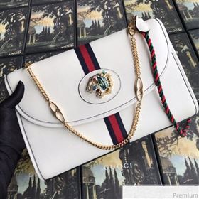 Gucci Rajah Leather Small Shoulder Bag 570145 White 2019 (BLWX-9040131)