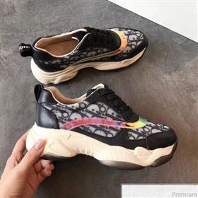 Dior Oblique Neon Band Sneakers Black 2019 (EM-9040802)