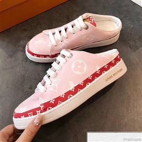 Louis Vuitton Frontrow Open Back Sneaker 1A58DS Pink/Red 2019 (EM-9040431)