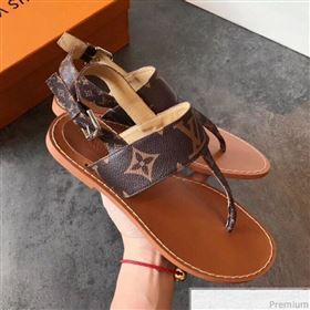 Louis Vuitton Formentera Flat Sandal 1A57VO Monogram 2019 (EM-9040437)