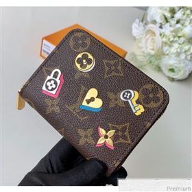 Louis Vuitton Love Lock Zippy Coin Purse in Monogram Canvas M64118 (KD-9030606)
