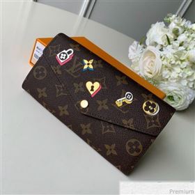Louis Vuitton Love Lock Sarah Wallet in Monogram Canvas M64117 (KD-9030607)
