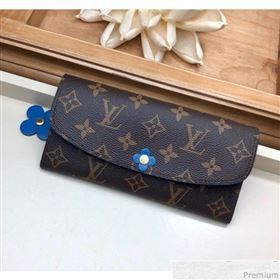 Louis Vuitton Emilie Wallet in Monogram Canvas M63895 Blue Jean (LVSJ-9030608)