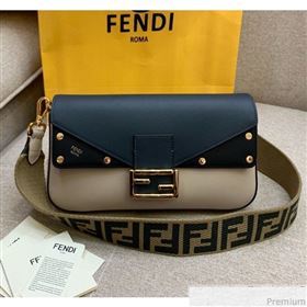 Fendi Baguette Studs Flap Shoulder Bag Light Beige 2019 (HS-9030634)