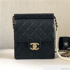 Chanel Pearl Flap Bag AS0580 Black 2019 (YD-9041104)