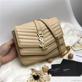 Saint Laurent Sulpice Small in Matelasse Lambskin 532662 Beige 2019 (KTS-9030716)