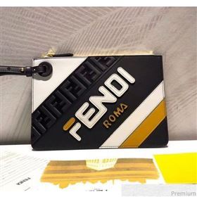 Fendi Mania Medium Slim Triplette Clutch with Zip Multicolor/Black 2018 (QLP-9030616)