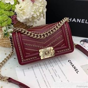 Chanel Boy Chanel Flap Bag A67085 Burgundy 2019 (PPP-9030540)
