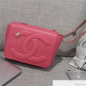 Chanel CC Lambskin Flap Bag AS0321 Pink 2019 (FM-9030542)