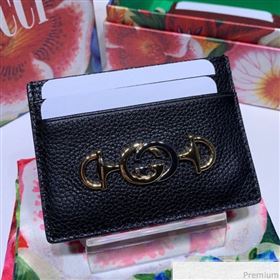 Gucci Zumi Grainy Leather Card Case 570679 Black (JM-9041236)