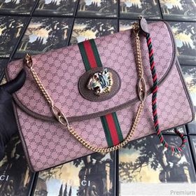 Gucci Rajah GG Medium Shoulder Bag 564697 Pink 2019 (BLWX-9041238)