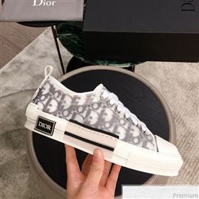 Dior x Kaws Transparent Oblique Low-top Sneakers White/Grey 2019 (KL-9031101)