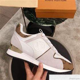 Louis Vuitton Run Away Sneaker 1A4XNL White/Monogram Canvas 2019(For Men and Women) (KL-9031109)