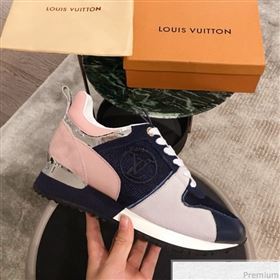 Louis Vuitton Run Away Sneaker 1A4XNL Pink/Navy Blue/Light Grey 2019(For Men and Women) (KL-9031110)