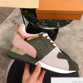 Louis Vuitton Run Away Sneaker 1A4XNL Pink/Green/Light Grey 2019(For Men and Women) (KL-9031113)