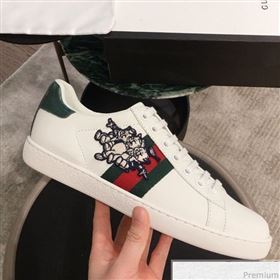 Gucci Ace Sneaker with Three Little Pigs 553385 White 2019(For Women and Men) (KL-9031121)