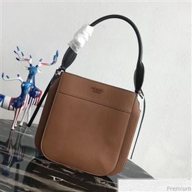 Prada Margit Leather Shoulder Bag 1BC076 Brown 2019 (PYZ-9041314)