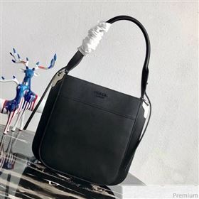 Prada Margit Leather Shoulder Bag 1BC076 Black 2019 (PYZ-9041315)