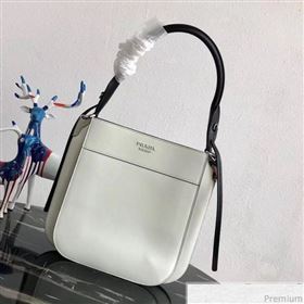 Prada Margit Leather Shoulder Bag 1BC076 White 2019 (PYZ-9041316)