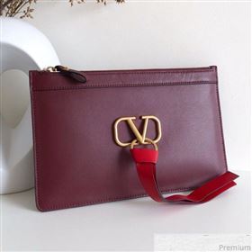 Valentino VRING Pouch Burgundy 2019 (JJ3-9041318)