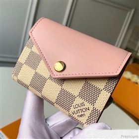 Louis Vuitton Zoé Wallet N60168 Damier Azur Canvas/Pink (KD-9041132)