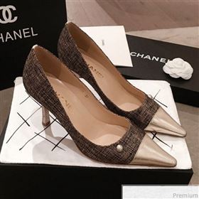 Chanel Pointed Heel Pump Gold 2019 (KL-9041648)