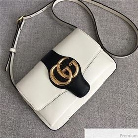 Gucci Arli Small Shoulder Bag 550129 White/Black 2018 (LGN-9031516)
