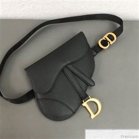 Dior CD Saddle Belt Bag Black 2019 (WEIP-9031612)