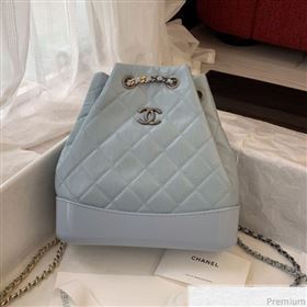 Chanel Gabrielle Small Backpack in Aged Calfskin A94485 Light Blue 2019 (BLWX-9031420)