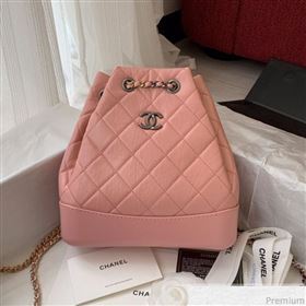 Chanel Gabrielle Small Backpack in Aged Calfskin A94485 Light Pink 2019 (BLWX-9031421)