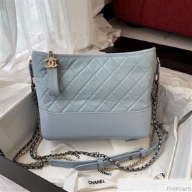 Chanel Gabrielle Hobo Bag in Aged Calfskin A93824 Light Blue 2019 (BLWX-9031417)