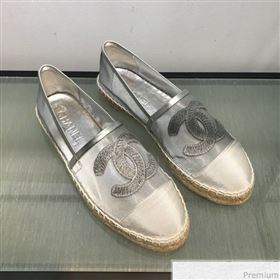 Chanel Mesh Espadrilles G34651 Silver 2019 (HANB-9031924)