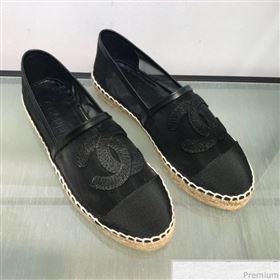 Chanel Mesh Espadrilles G34651 Black 2019 (HANB-9031923)