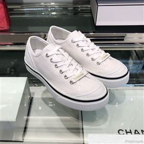 Chanel Fabric Sneaker G34760 White 2019 (XO-9031927)