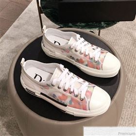 Dior x Kaws Floral Low-top Sneakers White/Pink 2019(For Women and Men) (KL-9031939)