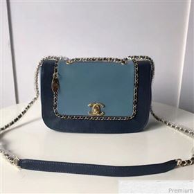 Chanel Chain Flap Bag AS0371 Blue/Dark Blue 2019 (XXY-9031816)