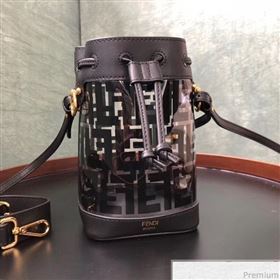 Fendi Mini PU Mon Tresor bucket Bag Black 2019 (AFEI-9031834)