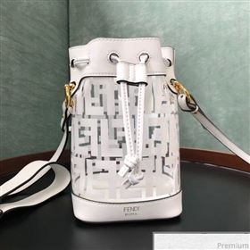 Fendi Mini PU Mon Tresor bucket Bag White 2019 (AFEI-9031835)