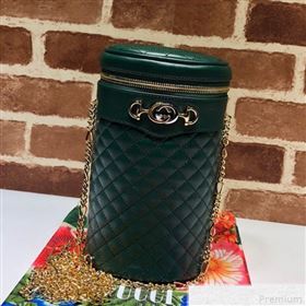 Gucci Quilted Leather Belt Bag 572298 Green 2019 (DLH-9042335)