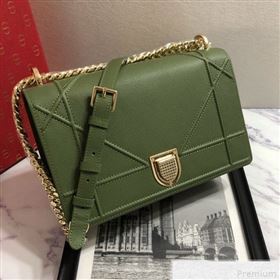 Dior Diorama Flap Bag in Green Grained Calfskin 2019 (BINF-9042358)