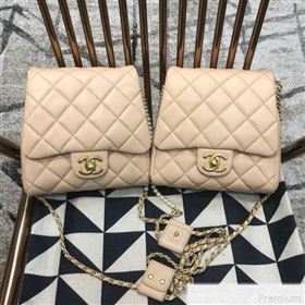 Chanel Side-packs Flap Bag AS0614 Apricot Pink 2019 (JDH-9042255)