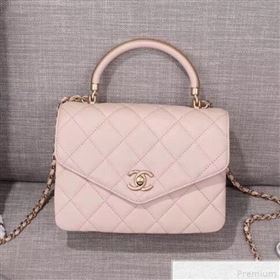 Chanel Small Flap Bag with Top Handle AS0625 Pink 2019 (XIN-9042271)