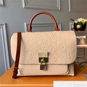 Louis Vuitton Marignan Messenger Bag in Empreinte Leather M44545 Crème Beige/Caramel 2019 (KD-9042628)