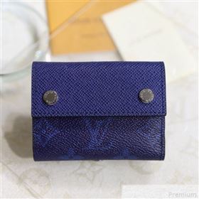 Louis Vuitton Discovery Compact Wallet M67620 Navy Blue (LVSJ-9042634)