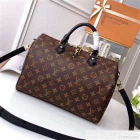 Louis Vuitton Speedy Bandouliere 30 Top Handle Bag Monogram Canvas/Black M41112 (KIKI-9041935)